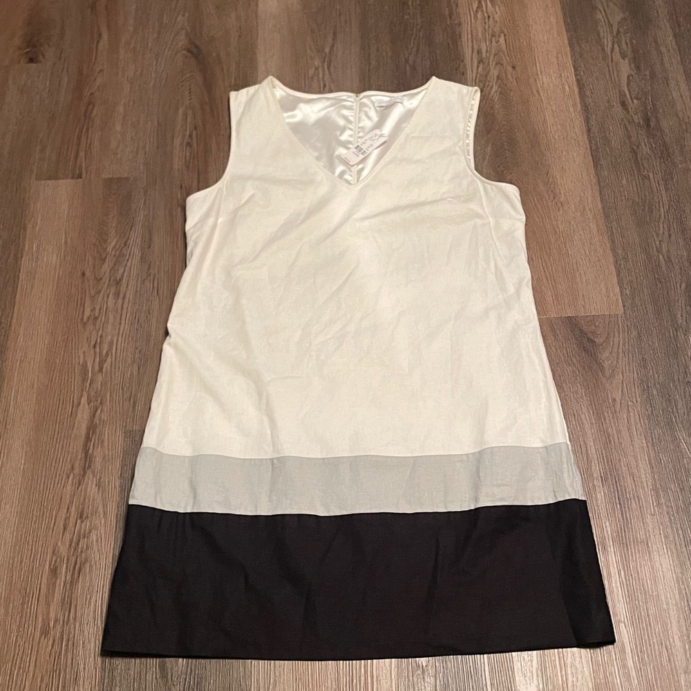 NWT New York & company Colorblock Halter Shift Dress, x-large